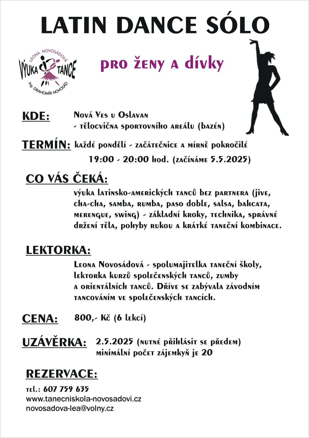 Pozvánka - taneční kurz