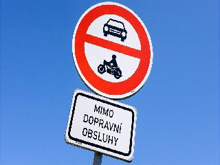 Informace k omezení vjezdů
