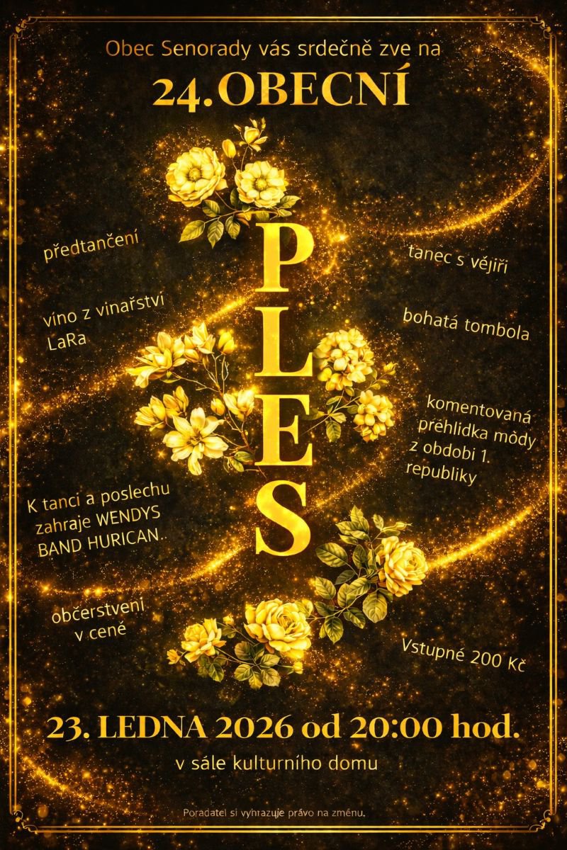 Pozvání na 24. obecní ples