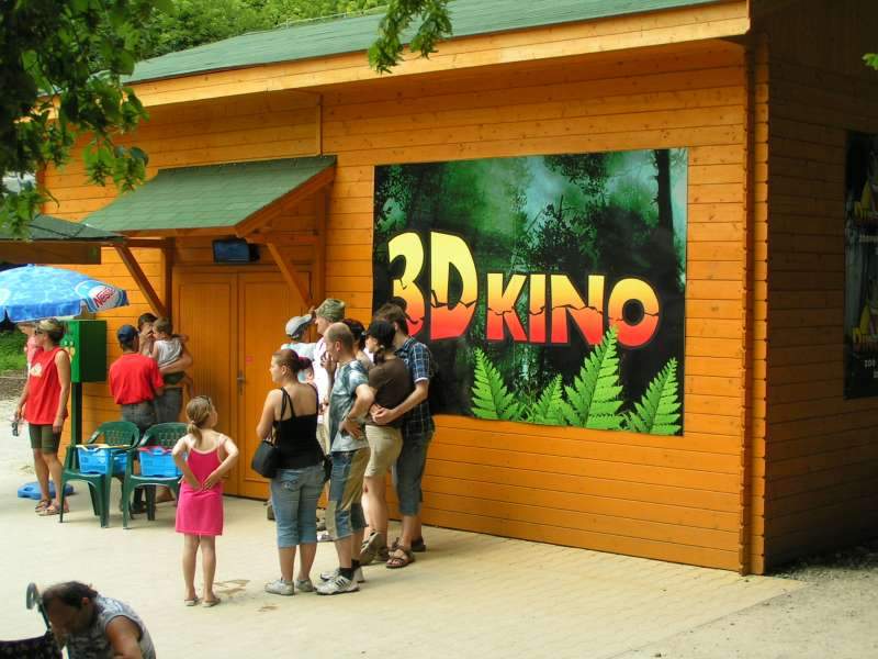 3D kino v areálu DinoParku nabídlo nezvyklou podívanou.