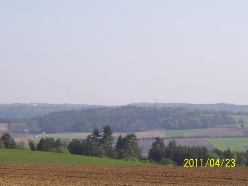 Pohled na Vodanský kopec: