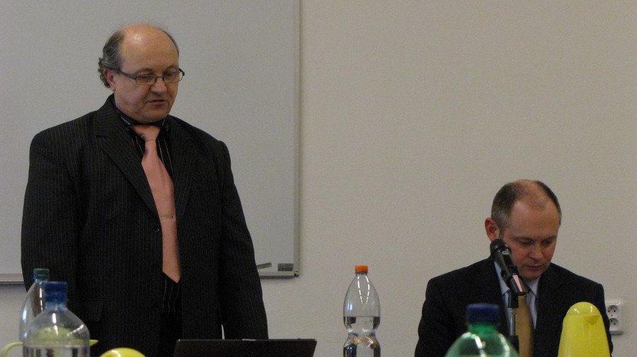 Předávání cen řídil předseda krajské poroty pan Jan Forbelský.
