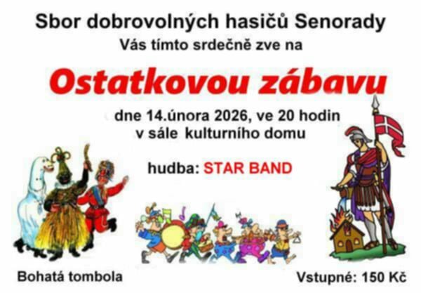 Pozvání na Ostatkovou zábavu